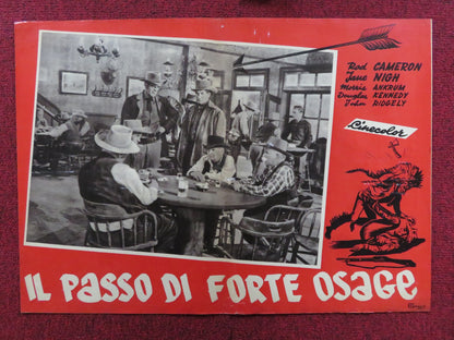 FORT OSAGE - D ITALIAN FOTOBUSTA POSTER ROD CAMERON JANE NIGH 1952