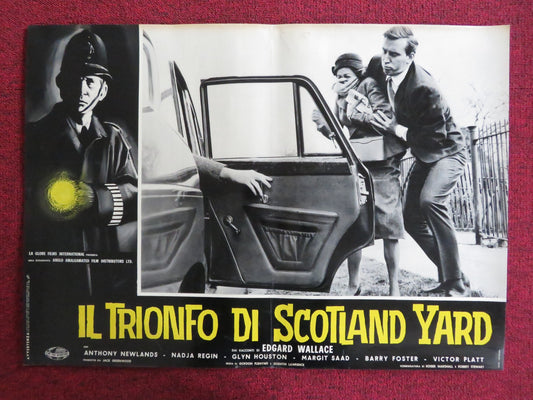 SOLO FOR SPARROW - D ITALIAN FOTOBUSTA POSTER ANTHONY NEWLANDS GLYN HOUSTON 1962