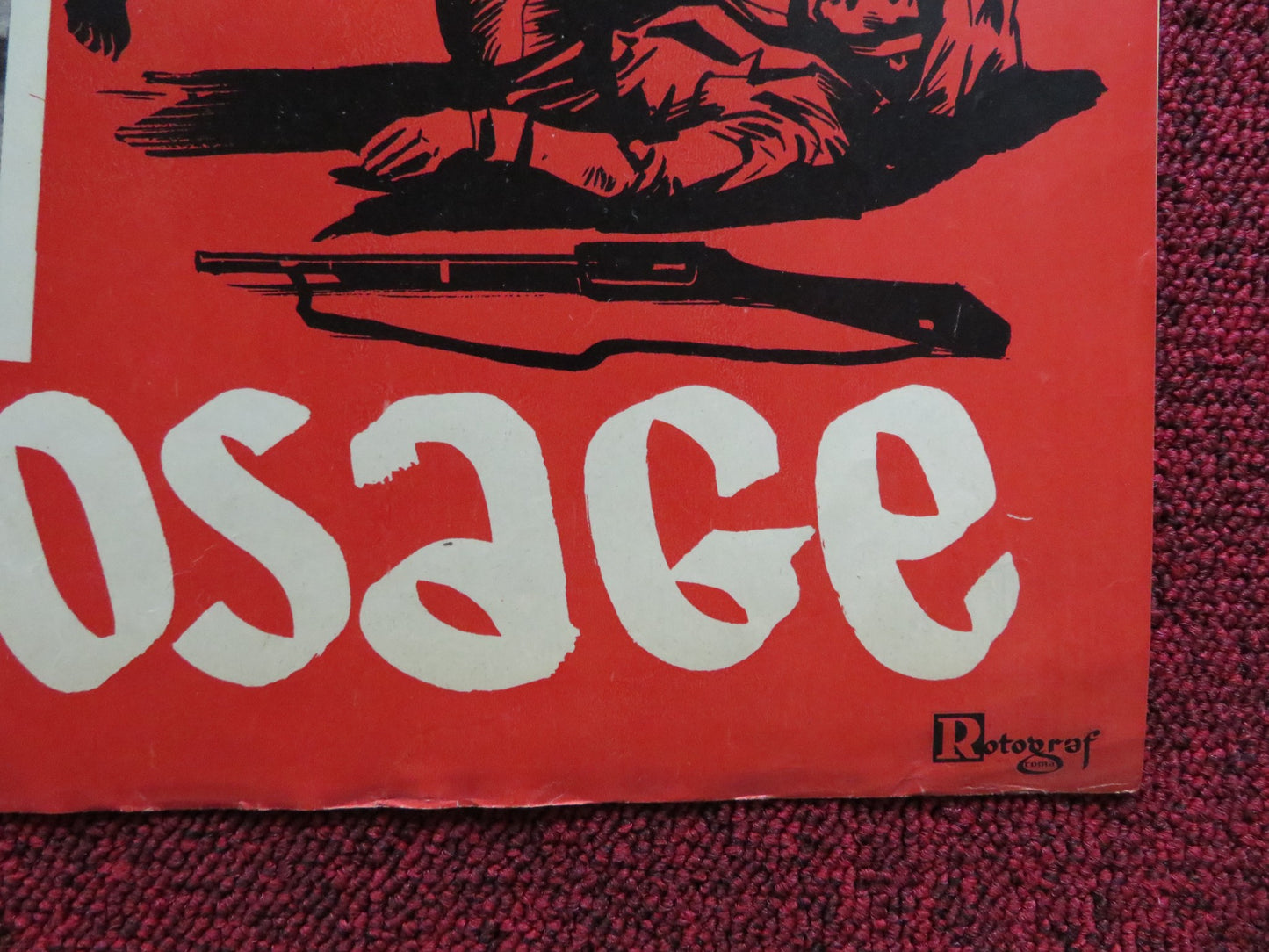 FORT OSAGE - D ITALIAN FOTOBUSTA POSTER ROD CAMERON JANE NIGH 1952