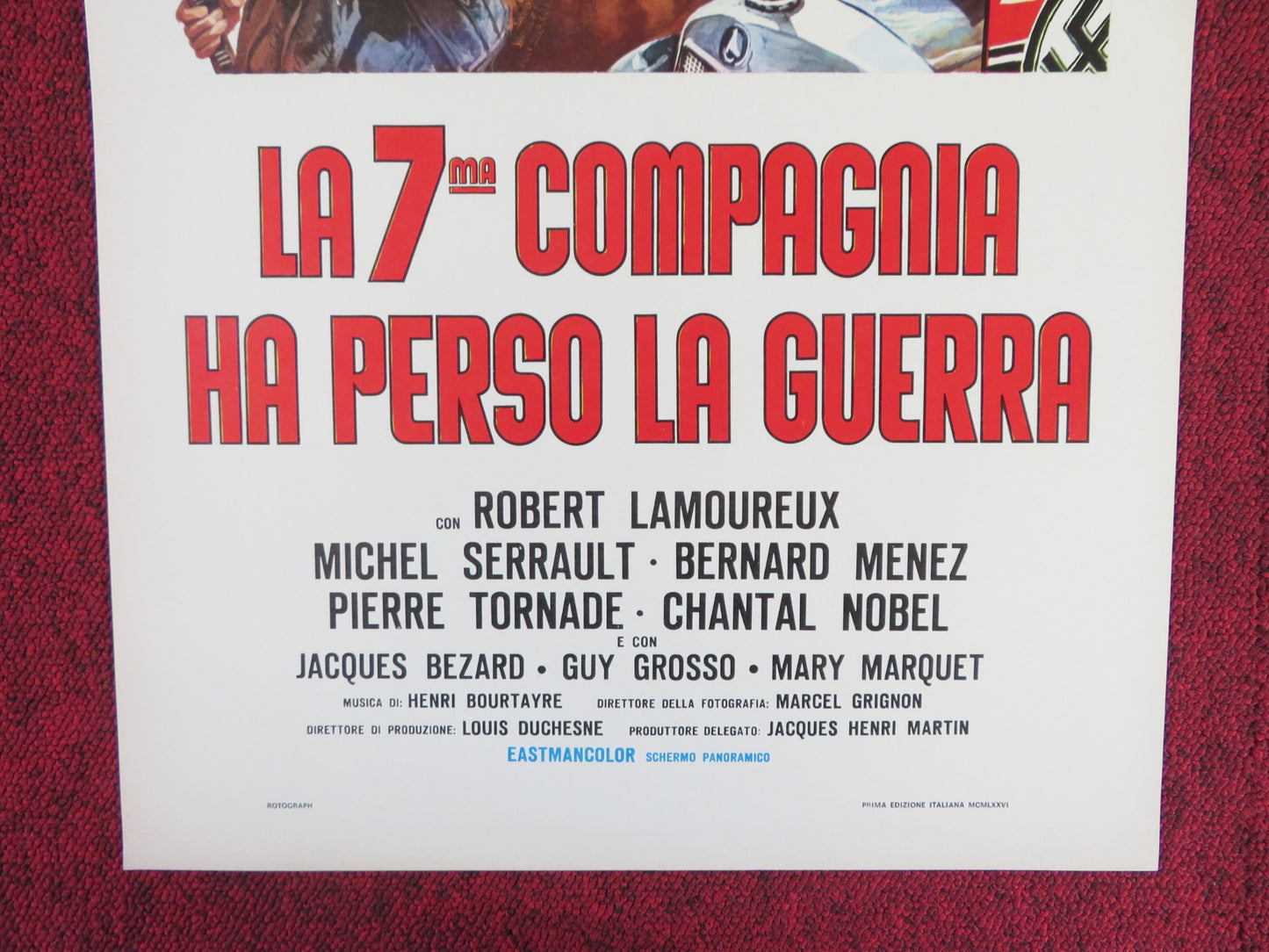 OPERATION LADY MARLENE ITALIAN LOCANDINA POSTER MICHEL SERRAULT B. MENEZ 1976