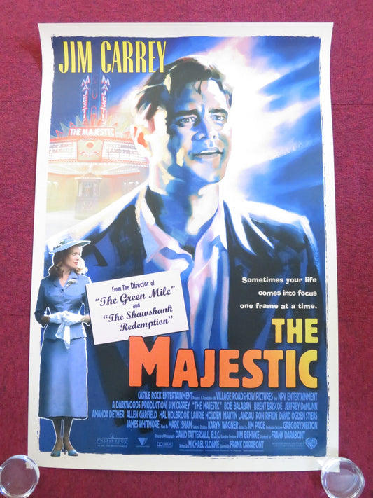 THE MAJESTIC US ONE SHEET ROLLED POSTER JIM CARREY BOB BALABAN 2001