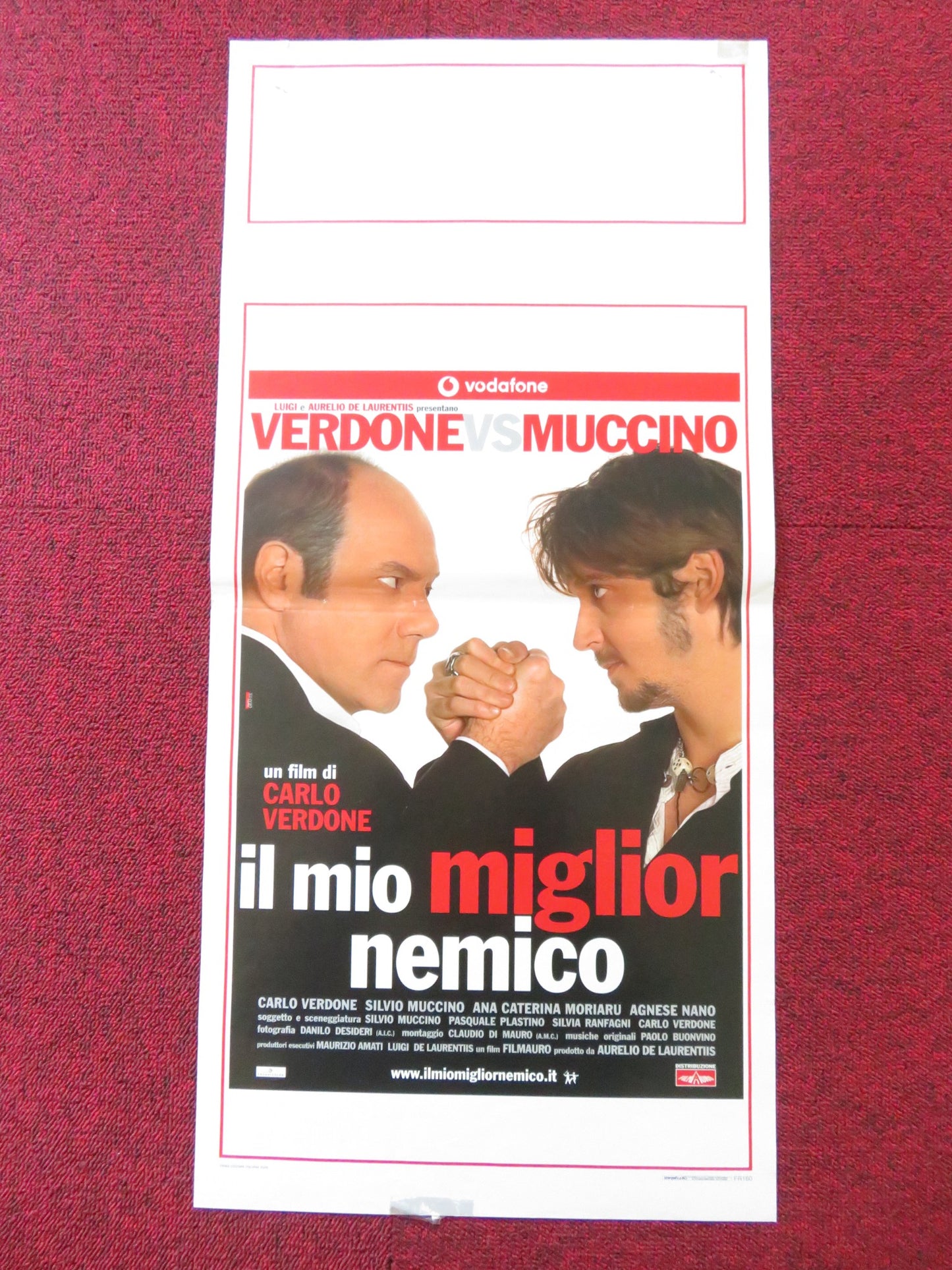 IL MIO MIGLIOR NEMICO ITALIAN LOCANDINA POSTER CARLO VERDONE SILVIO MUCCINO 2006