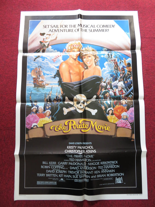 THE PIRATE MOVIE FOLDED US ONE SHEET POSTER TED HAMILTON BILL KERR 1982