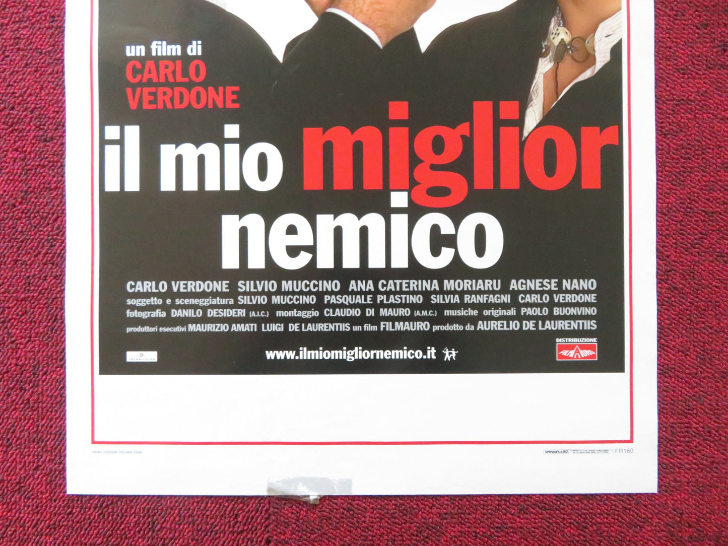 IL MIO MIGLIOR NEMICO ITALIAN LOCANDINA POSTER CARLO VERDONE SILVIO MUCCINO 2006