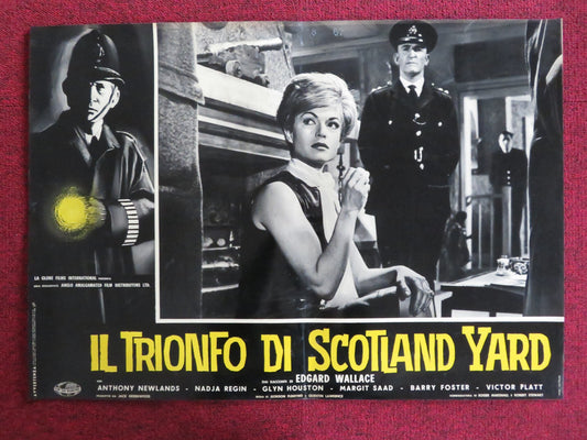 SOLO FOR SPARROW - E ITALIAN FOTOBUSTA POSTER ANTHONY NEWLANDS GLYN HOUSTON 1962