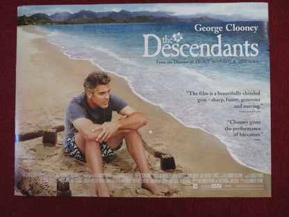 THE DESCENDANTS UK QUAD (30"x 40") ROLLED POSTER GEORGE CLOONEY S. WOODLEY 2011