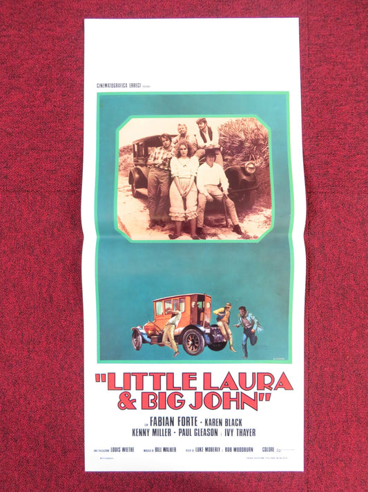 LITTLE LAURA AND BIG JOHN ITALIAN LOCANDINA POSTER FABIAN FORTE KAREN BLACK 1974