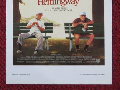 WRESTLING ERNEST HEMINGWAY ITALIAN LOCANDINA POSTER ROBERT DUVALL R. HARRIS 1994