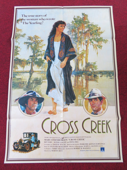 CROSS CREEK FOLDED US ONE SHEET POSTER MARY STEENBURGEN RIP TORN 1983