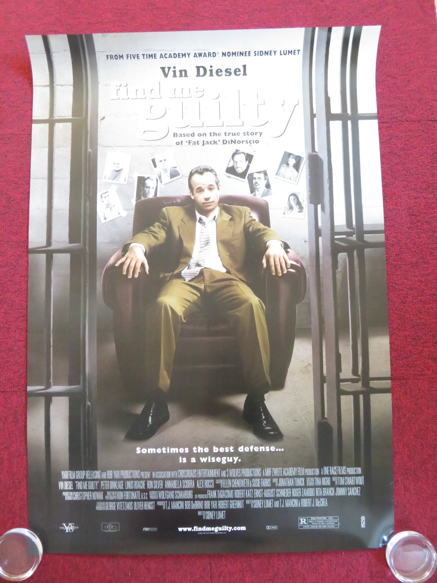 FIND ME GUILTY US ONE SHEET ROLLED POSTER VIN DIESEL ALEX ROCCO 2006