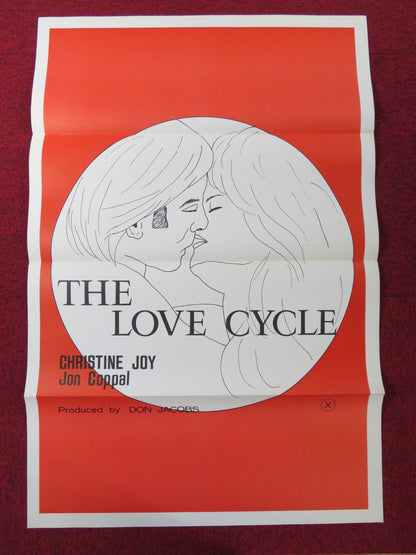 THE LOVE CYCLE US TRI FOLDED ONE SHEET ROLLED POSTER JON COPPAL C. JOY 1977