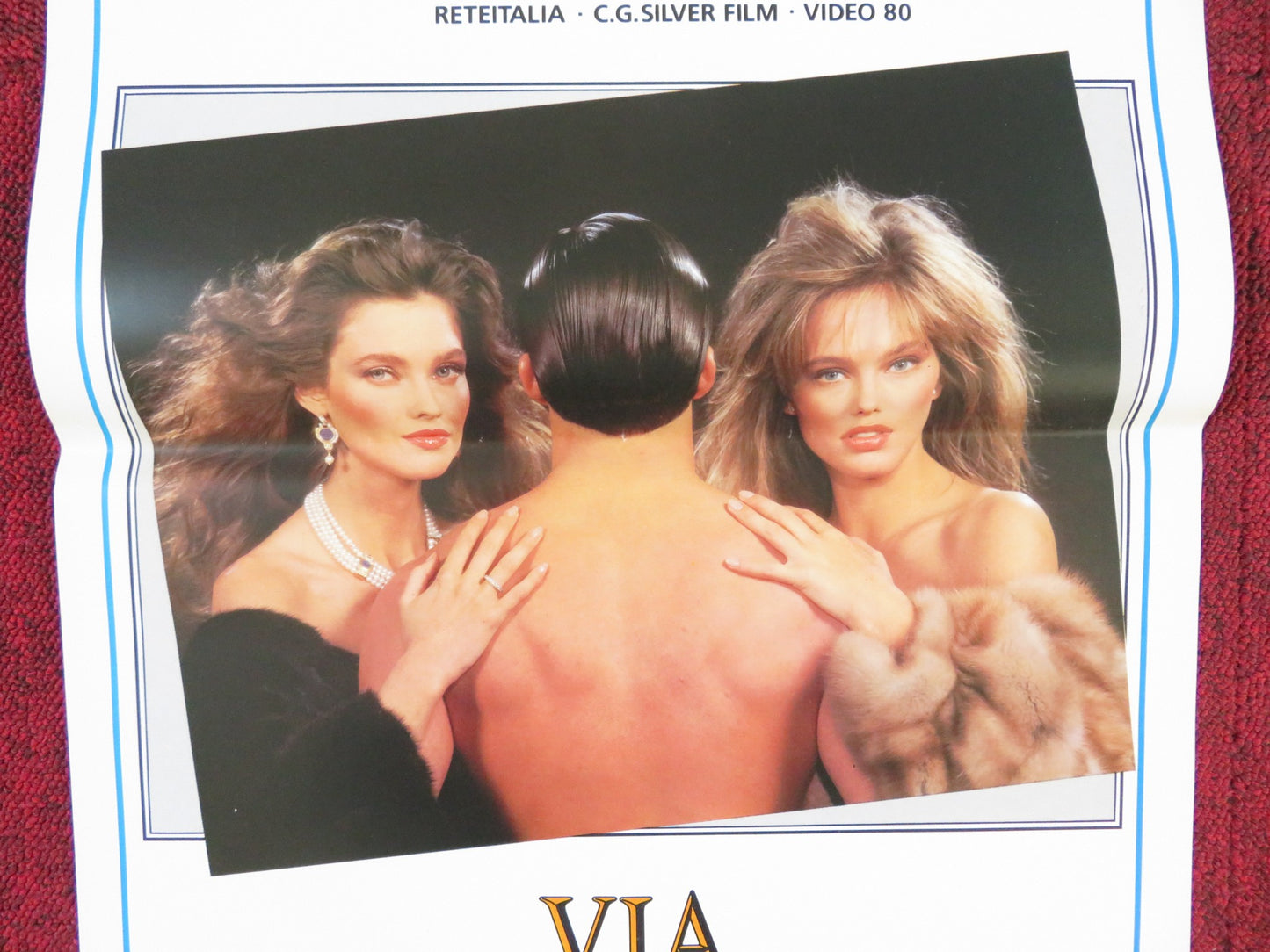 VIA MONTENAPOLEONE ITALIAN LOCANDINA POSTER CAROL ALT RENEE SIMONSEN 1987