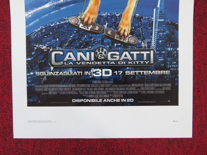 CATS & DOGS: THE REVENGE OF KITTY GALORE ITALIAN LOCANDINA POSTER MARSDEN 2010