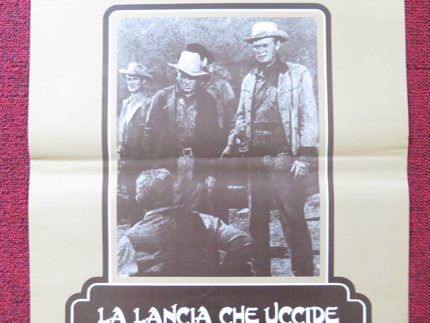 BROKEN LANCE ITALIAN LOCANDINA POSTER SPENCER TRACY ROBERT WAGNER R1980