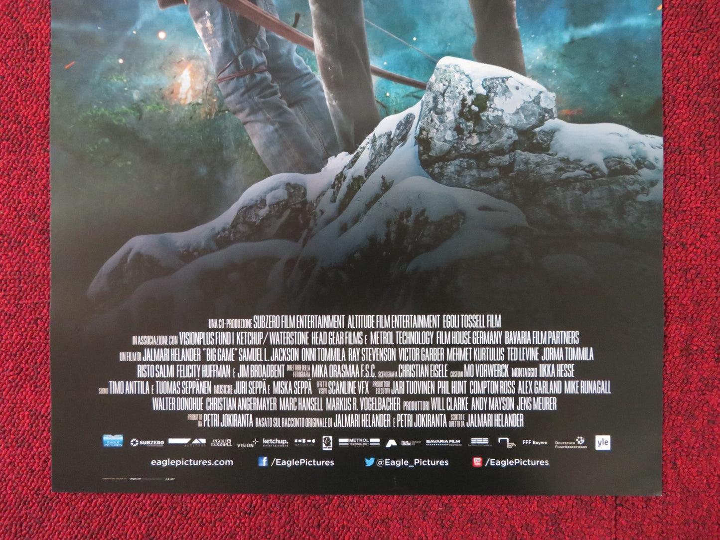 BIG GAME ITALIAN LOCANDINA POSTER SAMUEL L. JACKSON ONNI TOMMILA 2014