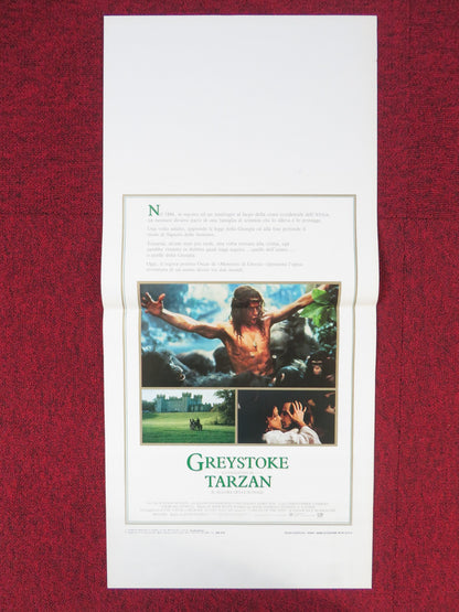 GREYSTOKE: THE LEGEND OF TARZAN, LORD OF THE APES ITALIAN LOCANDINA POSTER 1984