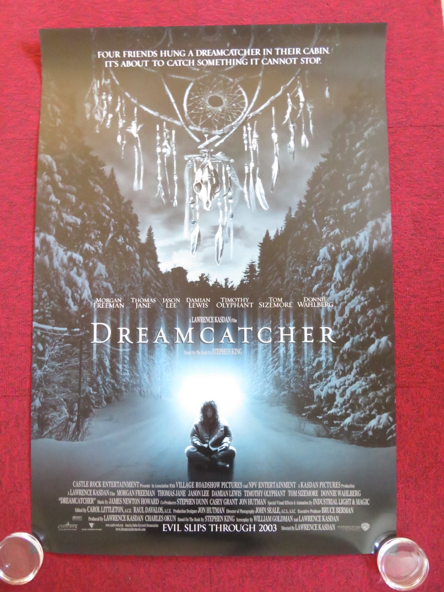 DREAMCATCHER US ONE SHEET ROLLED POSTER STEPHEN KING MORGAN FREEMAN 2003