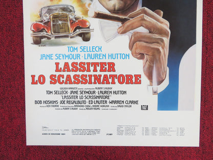 LASSITER ITALIAN LOCANDINA POSTER TOM SELLECK JANE SEYMOUR 1984