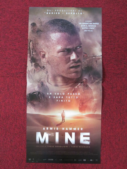 MINE ITALIAN LOCANDINA POSTER ARMIE HAMMER ANNABELLE WALLIS 2016