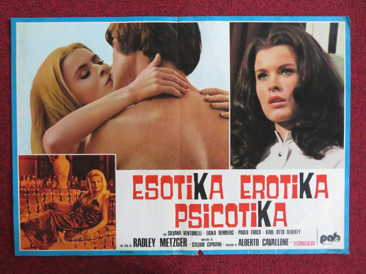 THE LICKERISH QUARTET - D ITALIAN FOTOBUSTA POSTER SILVANA VENTURELLI 1975