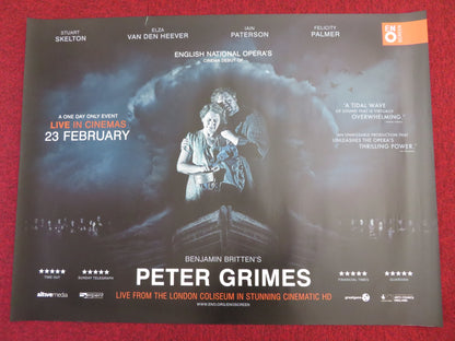 ENO BENJAMIN BRITTEN'S PETER GRIMES UK QUAD (30"x 40") ROLLED POSTER 23.2.2014