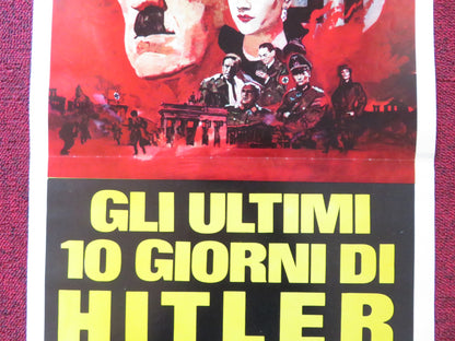 HITLER: THE LAST TEN DAYS ITALIAN LOCANDINA POSTER ALEC GUINNESS WARD 1973