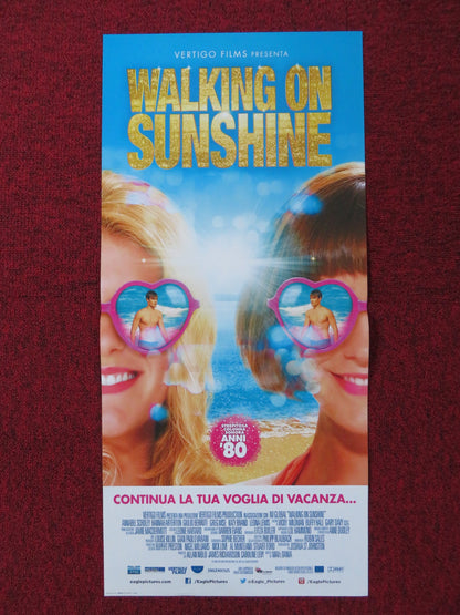 WALKING ON SUNSHINE ITALIAN LOCANDINA POSTER HANNAH ARTERTON A. SCHOLEY 2014