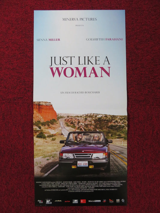 JUST LIKE A WOMAN ITALIAN LOCANDINA POSTER SIENNA MILLER G. FARAHANI 2012