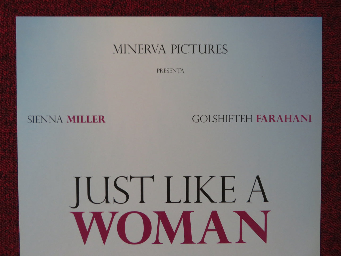 JUST LIKE A WOMAN ITALIAN LOCANDINA POSTER SIENNA MILLER G. FARAHANI 2012