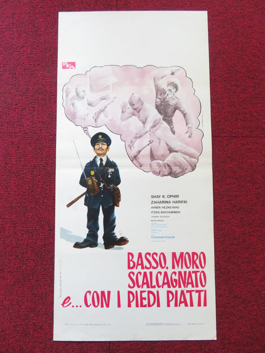 BASSO, MORO SCALCAGNATO E.. CON I PIEDI PIATTI ITALIAN LOCANDINA POSTER 1975