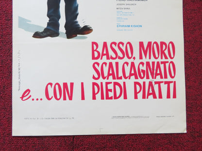 BASSO, MORO SCALCAGNATO E.. CON I PIEDI PIATTI ITALIAN LOCANDINA POSTER 1975