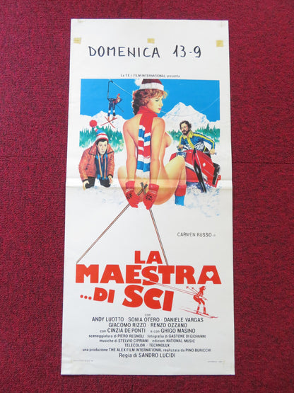 LA MAESTRA DI SCI ITALIAN LOCANDINA POSTER CARMEN RUSSO ANDY LUOTTO 1981