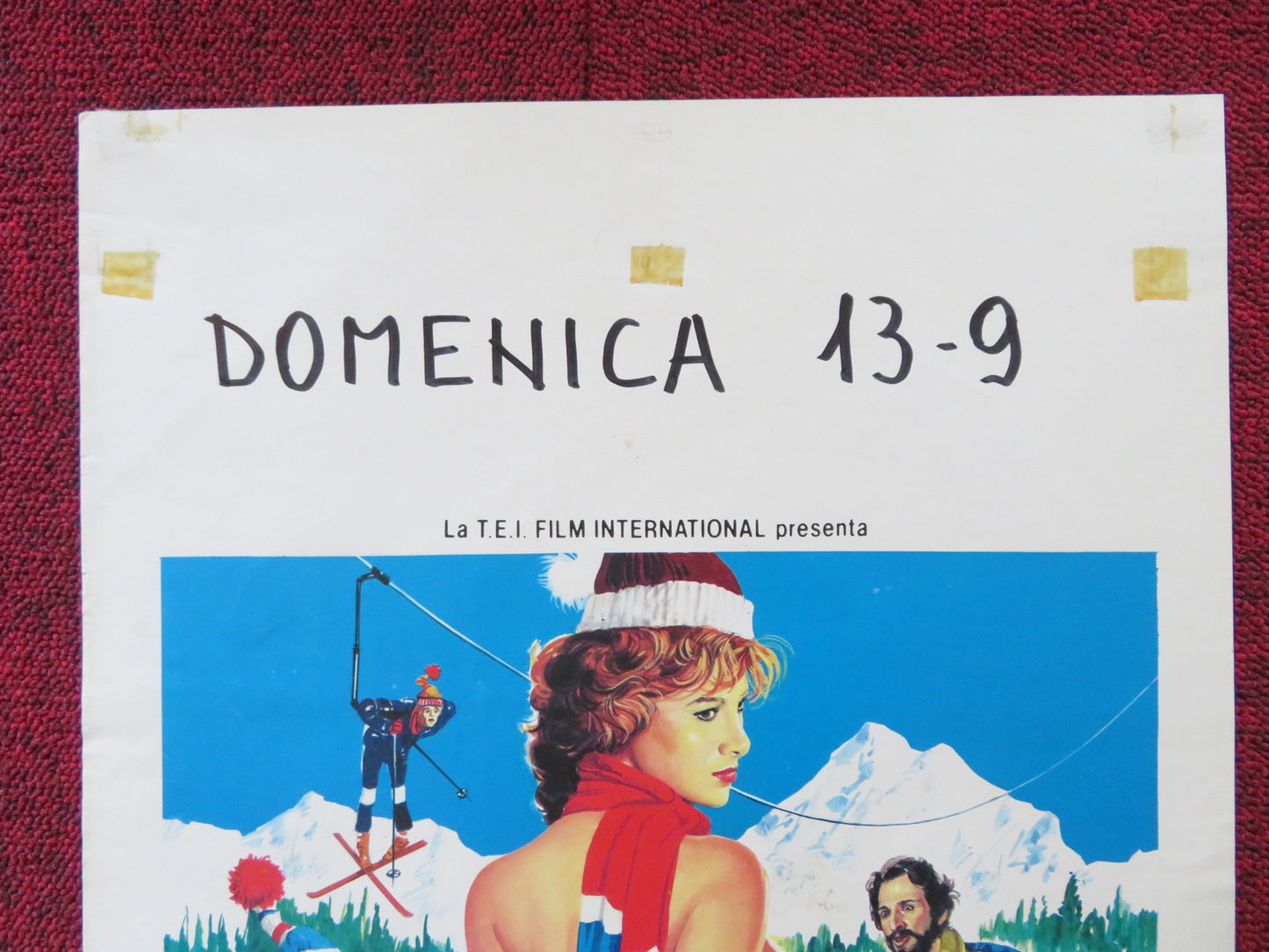 LA MAESTRA DI SCI ITALIAN LOCANDINA POSTER CARMEN RUSSO ANDY LUOTTO 1981