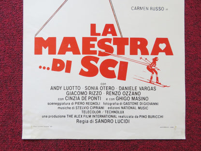 LA MAESTRA DI SCI ITALIAN LOCANDINA POSTER CARMEN RUSSO ANDY LUOTTO 1981