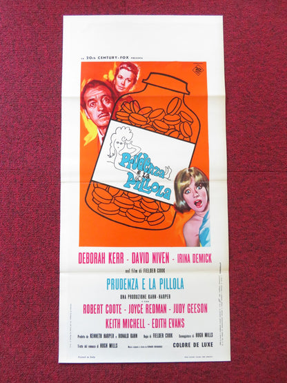 PRUDENCE AND THE PILL ITALIAN LOCANDINA POSTER DEBORAH KERR DAVID NIVEN 1968