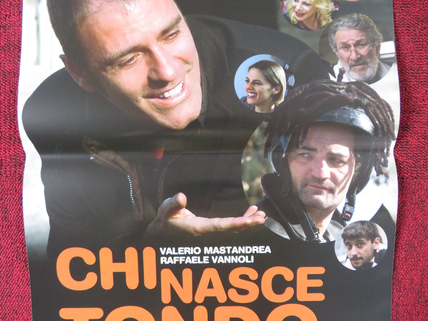 CHI NASCE TONDO... ITALIAN LOCANDINA POSTER VALERIO MASTANDREA R. VANNOLI 2008