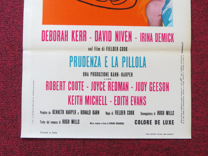 PRUDENCE AND THE PILL ITALIAN LOCANDINA POSTER DEBORAH KERR DAVID NIVEN 1968