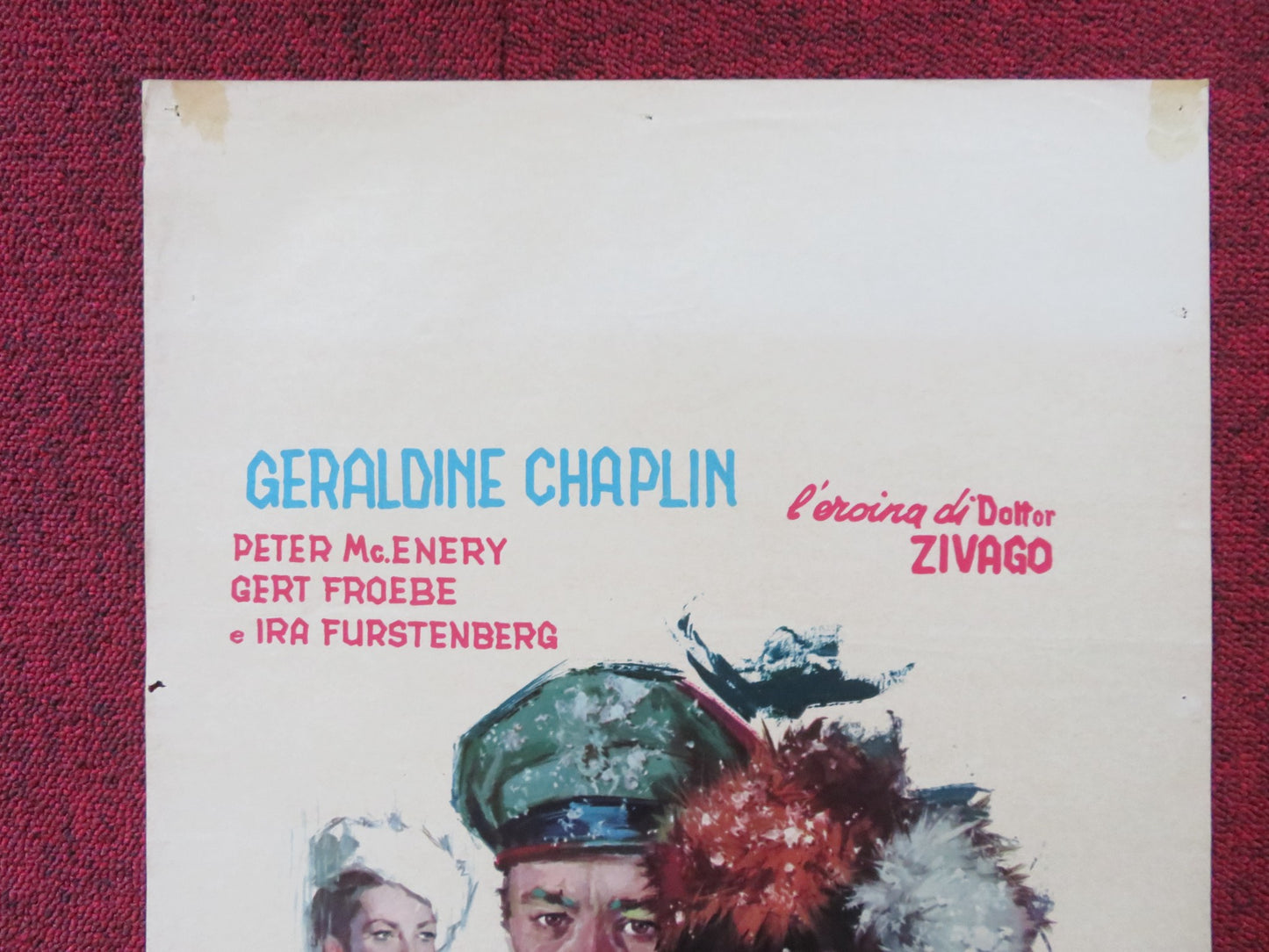 I KILLED RASPUTIN ITALIAN LOCANDINA POSTER GERT FROBE GERALDINE CHAPLIN 1967