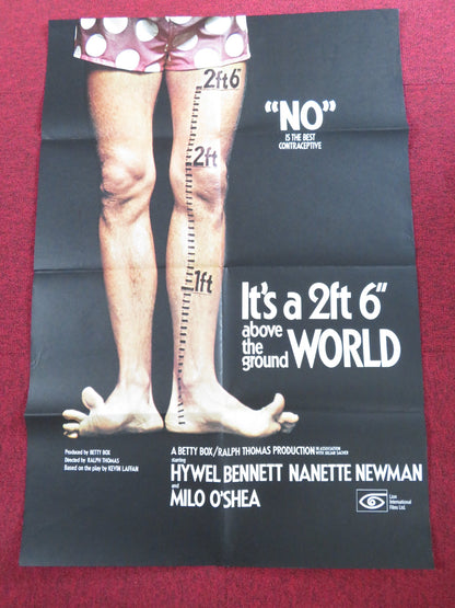 IT'S A 2FT 6" ABOVE THE GROUND WORLD FOLDED US ONE SHEET POSTER H. BENNETT 1973