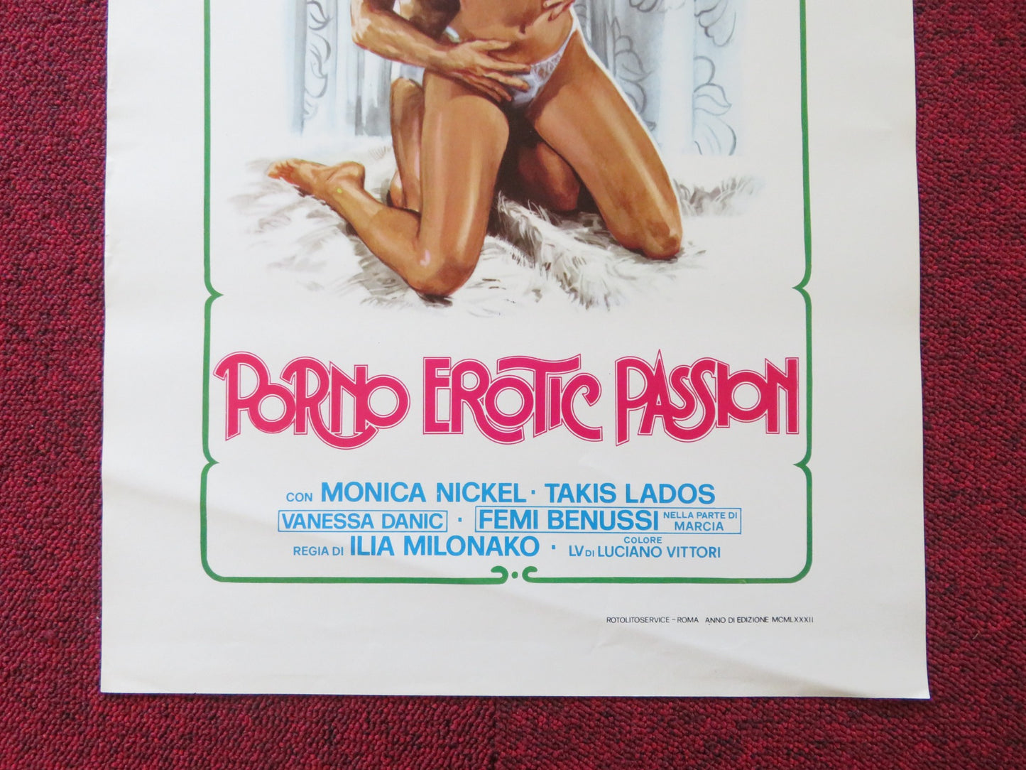 EROTIC PASSION  ITALIAN LOCANDINA POSTER MONICA NICKEL TAKIS LADOS 1981