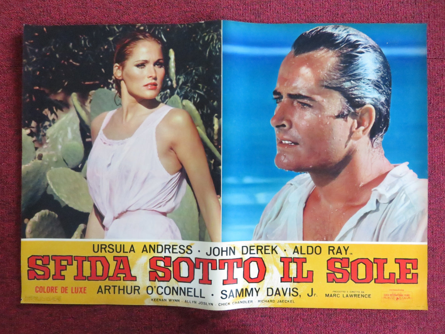 NIGHTMARE IN THE SUN - B ITALIAN FOTOBUSTA POSTER URSULA ANDRESS JOHN DEREK 1965