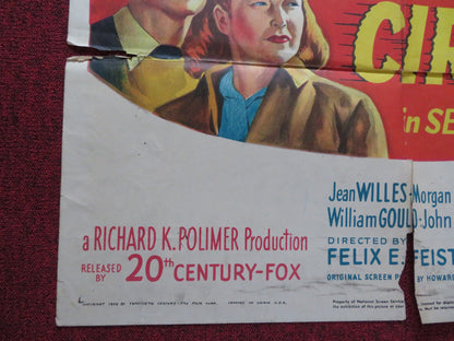 THE WINNER'S CIRCLE FOLDED US ONE SHEET POSTER JEAN WILLES MORGAN FARLEY 1948