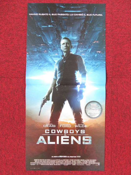 COWBOYS & ALIENS ITALIAN LOCANDINA POSTER DANIEL CRAIG HARRISON FORD 2011