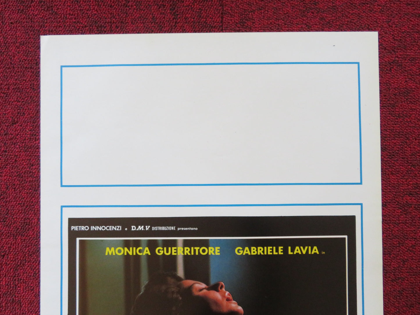 EVIL SENSES ITALIAN LOCANDINA POSTER MONICA GUERRITORE GABRIELE LAVIA 1986