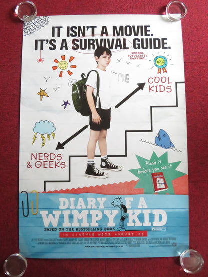 DIARY OF A WIMPY KID US ONE SHEET ROLLED POSTER ZACHARY GORDON STEVE ZAHN 2010