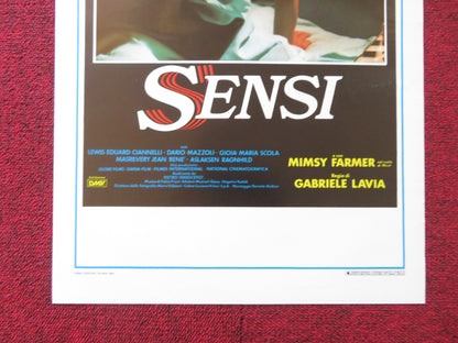 EVIL SENSES ITALIAN LOCANDINA POSTER MONICA GUERRITORE GABRIELE LAVIA 1986