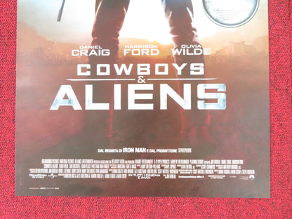 COWBOYS & ALIENS ITALIAN LOCANDINA POSTER DANIEL CRAIG HARRISON FORD 2011