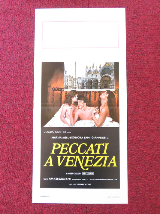 PECCATI A VENEZIA ITALIAN LOCANDINA POSTER MARISA MELL LEONORA FANI 1983