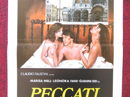 PECCATI A VENEZIA ITALIAN LOCANDINA POSTER MARISA MELL LEONORA FANI 1983