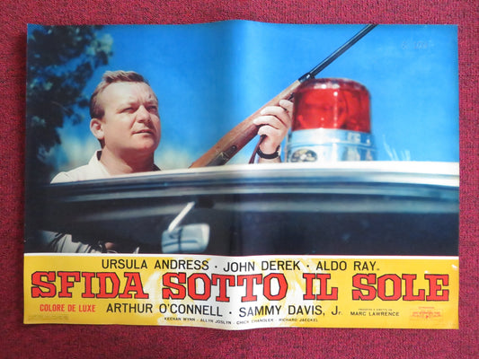 NIGHTMARE IN THE SUN - D ITALIAN FOTOBUSTA POSTER URSULA ANDRESS JOHN DEREK 1965